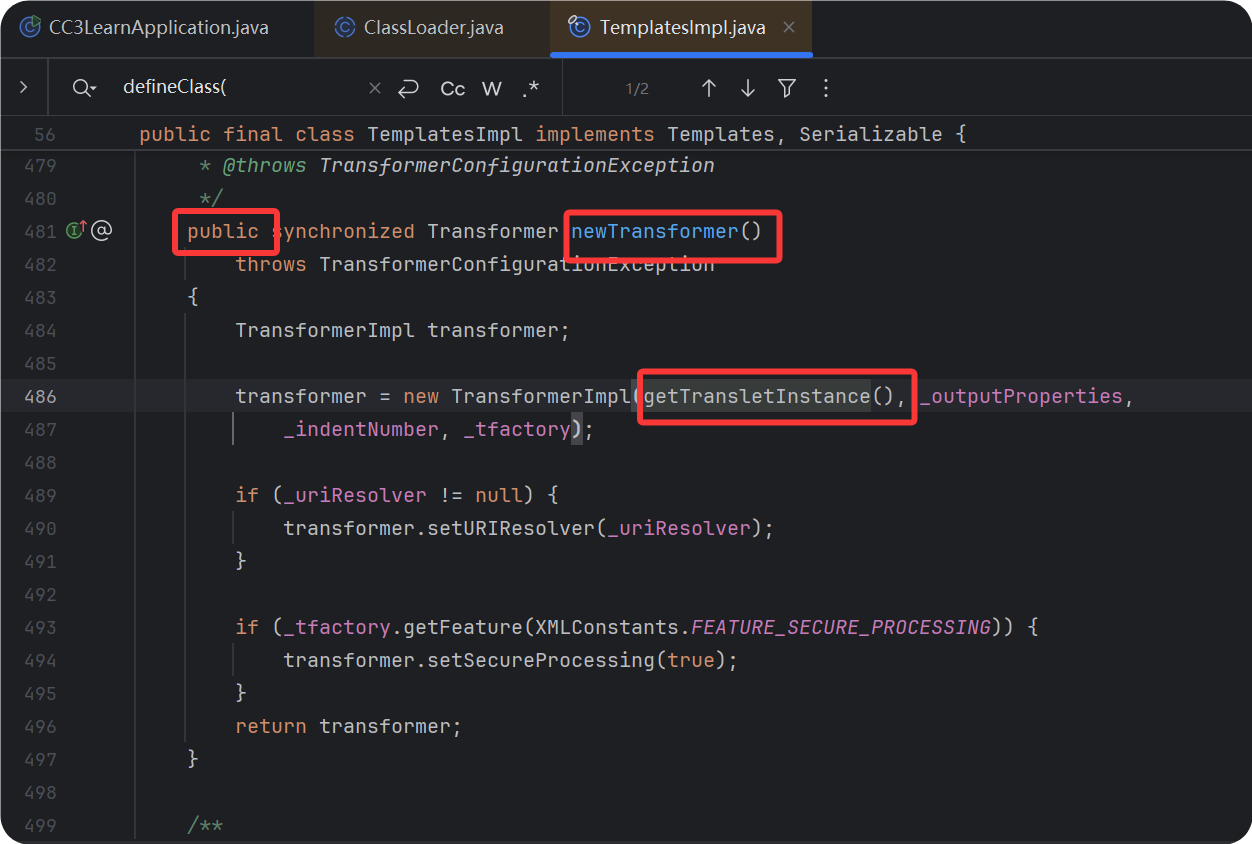 TemplatesImpl.newTransformer()