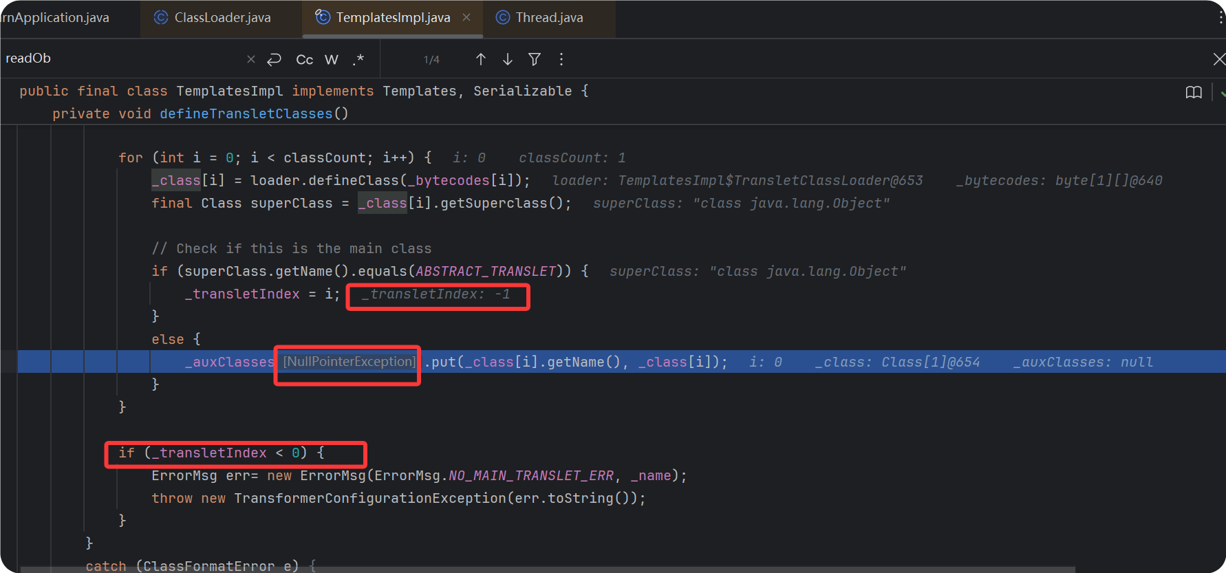 TemplatesImpl.defineTransletClasses