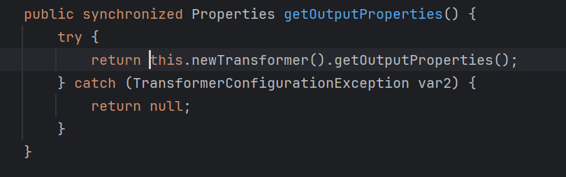 getOutputProperties()